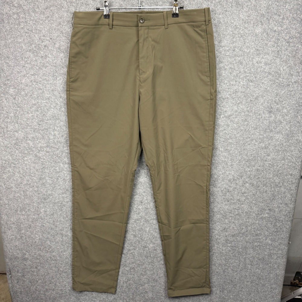 Hill City Mens Everyday Tech Pant Olive Green 36x34 Performance Tapered Chino